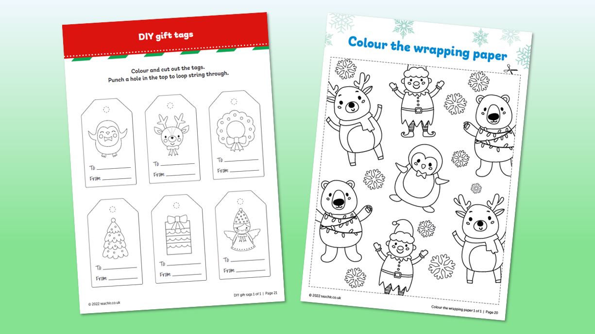 Make your own Christmas gift wrap & tags